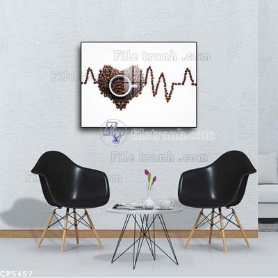 File in ấn chuyên nghiệp File tranh treo quán cà phê CF5457 (file gốc)