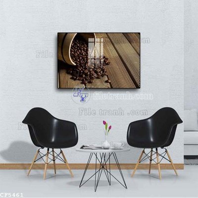 Tải về file tranh gốc File tranh treo quán cà phê CF5461 (để in quảng cáo)