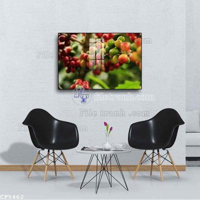 File gốc File tranh treo quán cà phê CF5462 (PNG) nền trong suốt