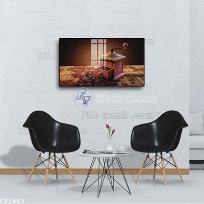 File tranh gốc File tranh treo quán cà phê CF5463 (bản quyền) độc đáo
