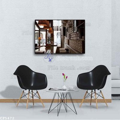 Tải file File tranh treo quán cà phê CF5472 (gốc) làm tranh trang trí