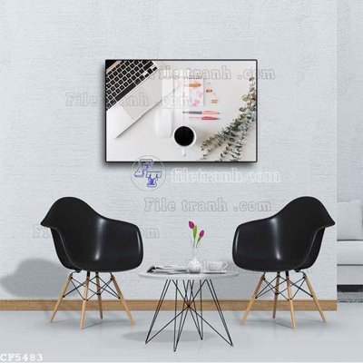 File ảnh File tranh treo quán cà phê CF5483 (gốc) in quảng cáo ngoài trời