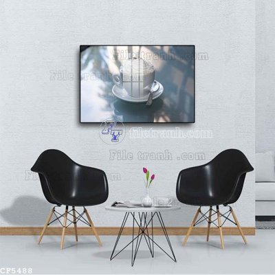 File tranh trang trí File tranh treo quán cà phê CF5488 (tải file gốc)