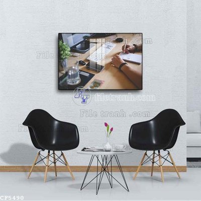 Tải file gốc File tranh treo quán cà phê CF5490 (in khổ lớn) quảng cáo