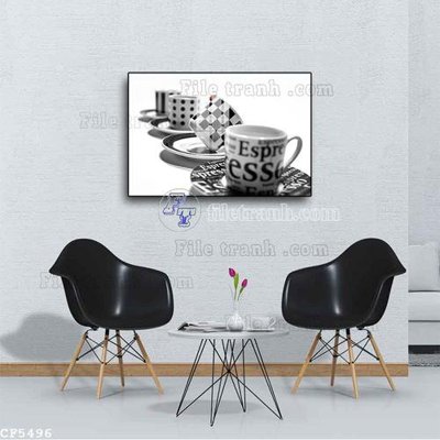 File in ấn File tranh treo quán cà phê CF5496 (bản gốc) từ file gốc