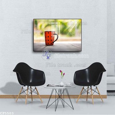 Tải file File tranh treo quán cà phê CF5503 (PSD) cho in tranh kính