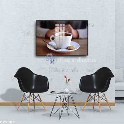 File ảnh File tranh treo quán cà phê CF5509 (gốc) in biển hiệu