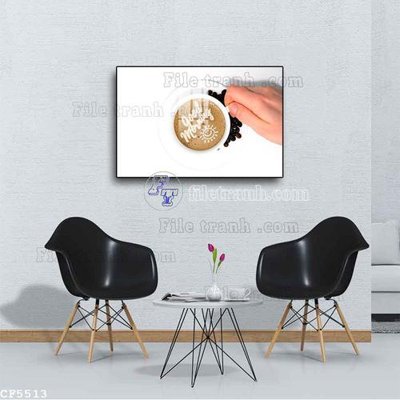 File tranh gốc File tranh treo quán cà phê CF5513 (bản quyền) độc đáo