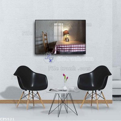 Chi tiết file tranh tráng gương File tranh treo quán cà phê CF5521 (ảnh gốc)