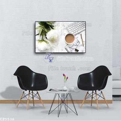 Tải file gốc File tranh treo quán cà phê CF5536 (in bạt) quảng cáo