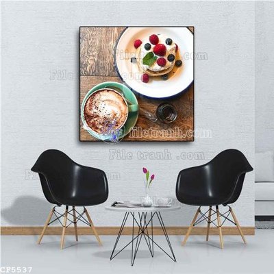 File gốc File tranh treo quán cà phê CF5537 (trang trí) phòng ngủ