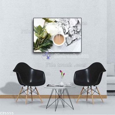 File tranh in mica File tranh treo quán cà phê CF5555 (độ phân giải cao)