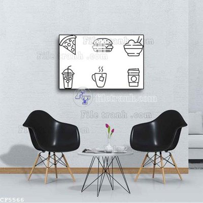 File tranh File tranh treo quán cà phê CF5566 (bản gốc) treo tường
