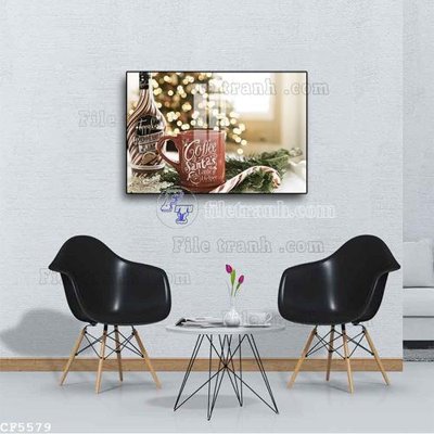 Tải file gốc in lụa File tranh treo quán cà phê CF5579 siêu nét