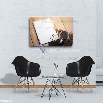 File ảnh File tranh treo quán cà phê CF5580 (gốc) dùng in Pano