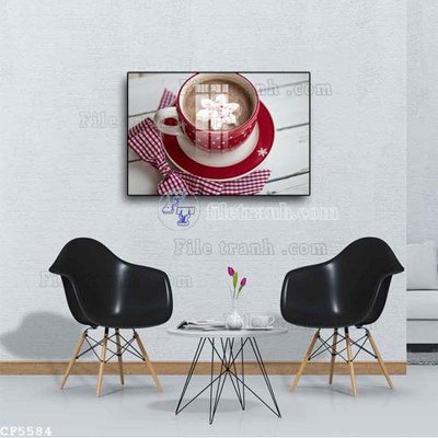 File gốc File tranh treo quán cà phê CF5584 (thiết kế) độc quyền