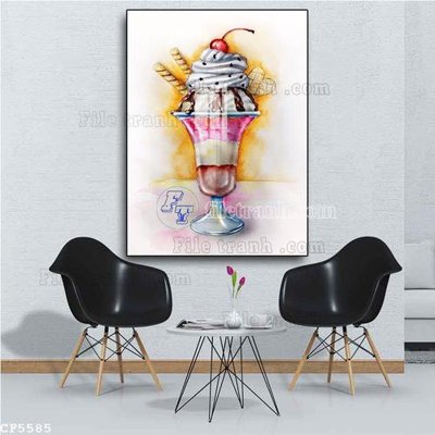 Tải file File tranh treo quán cà phê CF5585 (gốc) làm file in ấn