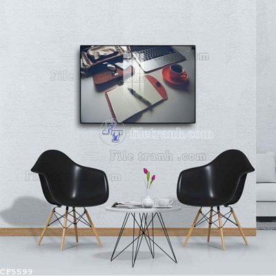 File gốc in mica File tranh treo quán cà phê CF5599 chất lượng