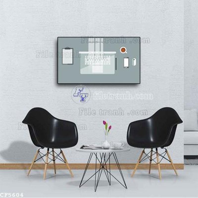 File gốc File tranh treo quán cà phê CF5604 cho in ấn và thiết kế