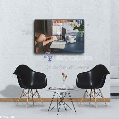 Download file gốc File tranh treo quán cà phê CF5608 (in lụa) cao cấp