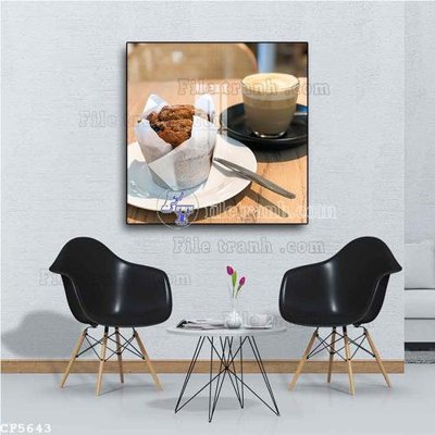 File gốc File tranh treo quán cà phê CF5643 (chuẩn CMYK) cho nhà in
