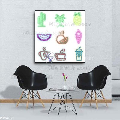 Tải file File tranh treo quán cà phê CF5651 (ảnh gốc) in tranh kính