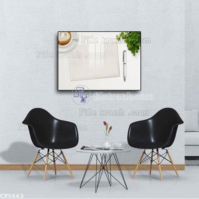 File gốc File tranh treo quán cà phê CF5663 (chủ đề hiện đại) trang trí