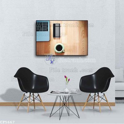 File ảnh File tranh treo quán cà phê CF5667 (gốc) in backdrop sự kiện