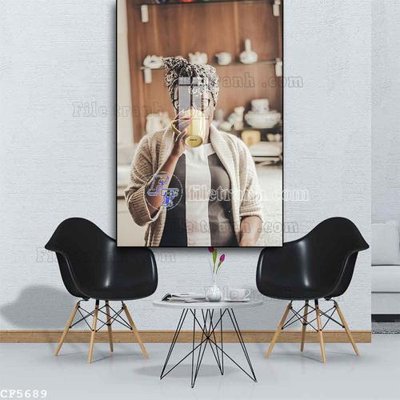 File tranh in mica File tranh treo quán cà phê CF5689 (độ phân giải cao)