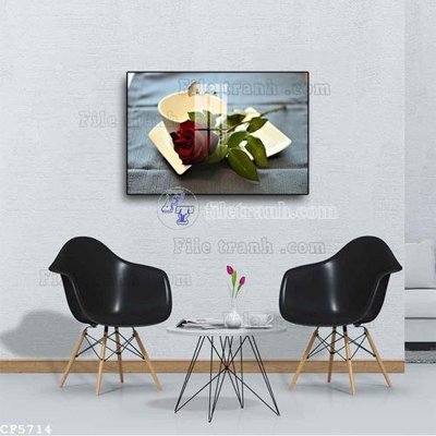 Tải file File tranh treo quán cà phê CF5714 (gốc) in tranh tráng gương