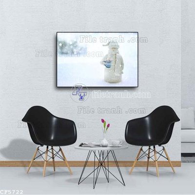 File ảnh File tranh treo quán cà phê CF5722 (gốc) trang trí khách sạn