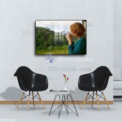 File in mica File tranh treo quán cà phê CF5785 (ảnh gốc) đẹp