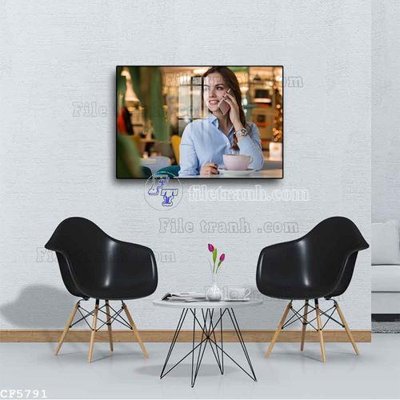 File in ấn File tranh treo quán cà phê CF5791 chuyên nghiệp