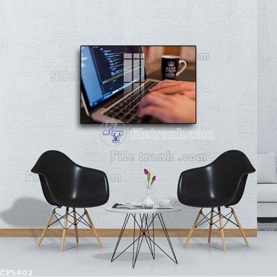 Tải file File tranh treo quán cà phê CF5802 (gốc) làm file in ấn