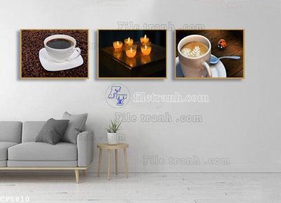 File in ấn File tranh treo quán cà phê CF5810 (bản gốc) từ file gốc