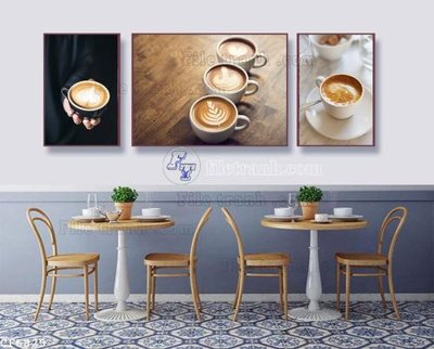 Tải file gốc in lụa File tranh treo quán cà phê CF5825 siêu nét