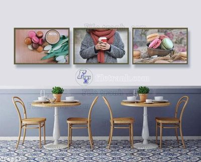 File tranh gốc in trần nhà File tranh treo quán cà phê CF5852 3D