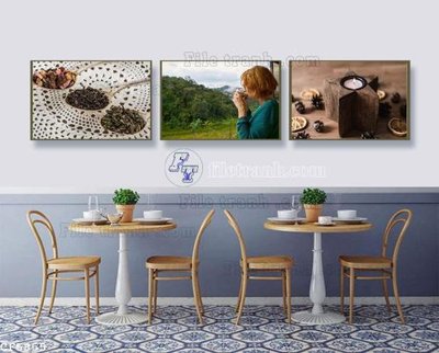 Download file gốc File tranh treo quán cà phê CF5855 (in lụa) tranh 3D