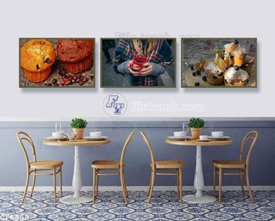 File ảnh File tranh treo quán cà phê CF5858 (gốc) dùng in Pano