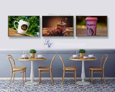 Download file gốc File tranh treo quán cà phê CF5877 (in lụa) cao cấp