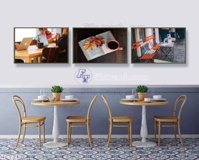 Tải file gốc in lụa File tranh treo quán cà phê CF5885 siêu nét