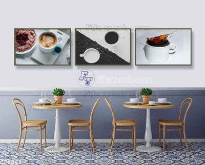 Download file gốc File tranh treo quán cà phê CF5889 (in mica) logo