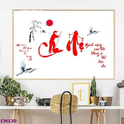 Download file File tranh thư pháp cha mẹ CM130 (chất lượng in ấn)