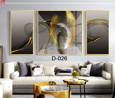 File ảnh File tranh bộ hiện đại D-026 (gốc) cho trang trí nhà hàng