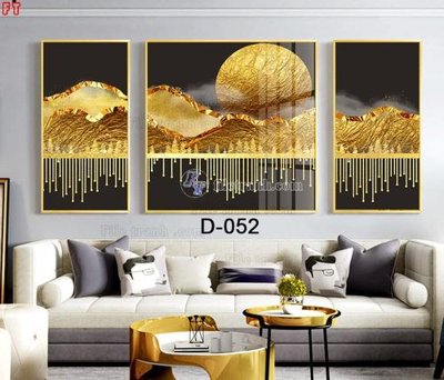 File tranh File tranh bộ hiện đại D-052 (gốc) in trên kính