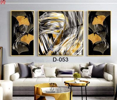 File tranh File tranh bộ hiện đại D-053 (gốc) in trên kính