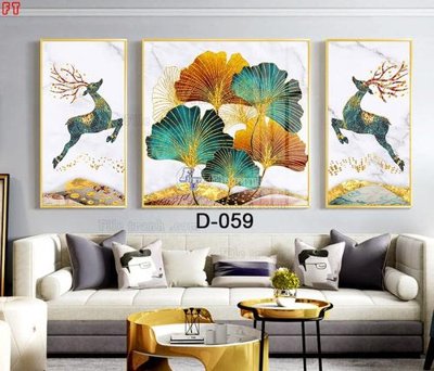 File gốc File tranh bộ hiện đại D-059 (in 3D) nghệ thuật