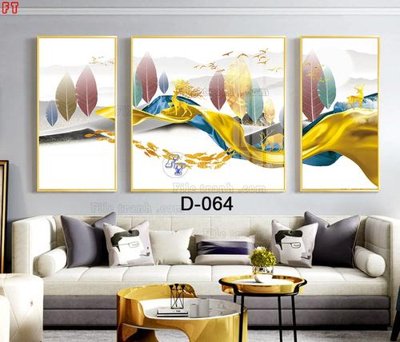 File tranh gốc in trần nhà File tranh bộ hiện đại D-064 3D