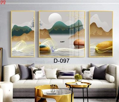 File in mica File tranh bộ hiện đại D-097 (bản gốc) siêu trong
