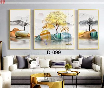 File gốc File tranh bộ hiện đại D-099 (in tráng gương) nghệ thuật